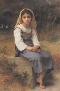 Adolphe William Bouguereau Meditation (mk26) Sweden oil painting artist